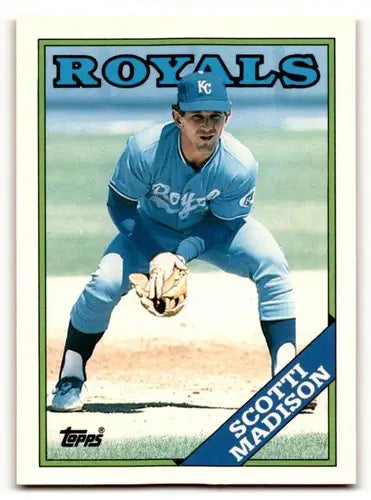 1988 Topps Traded Scotti Madison Kansas City Royals baseball card ID 53928