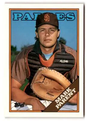 Vintage 1988 Topps Traded Mark Parent baseball card San Diego Padres 80T Mark Parent