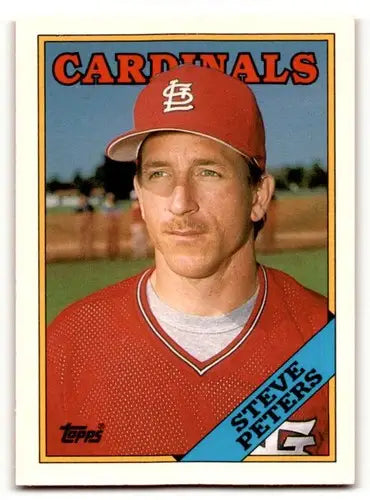 Original gloss 1986 Topps Traded Steve Peters St. Louis Cardinals baseball card 84T
