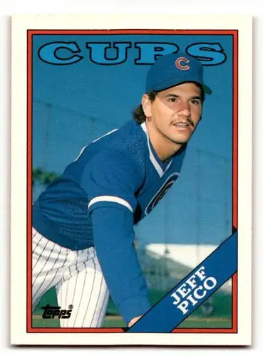 Vintage 1988 Topps Traded #87T Jeff Pico Chicago Cubs baseball card with original gloss
