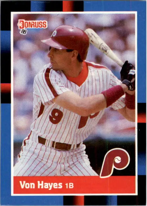 1988 Von Hayes Donruss Baseball Card #207 - Baseball Card Single