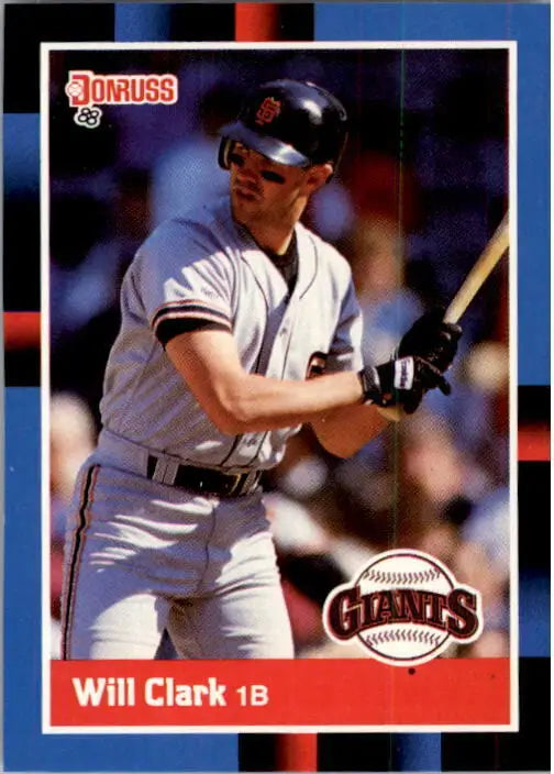 1988 Will Clark Donruss Baseball Card #204 - Baseball Card Single
