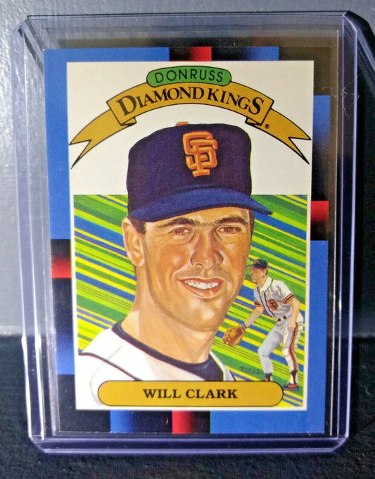 1988 Will Clark Donruss Diamond Kings #21 Baseball Card - Baseball Card Single