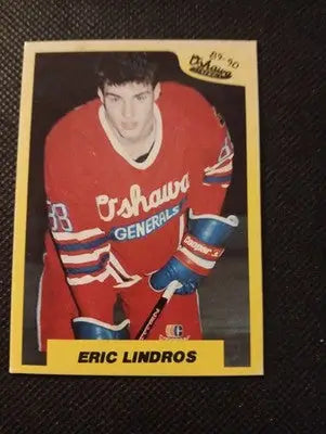 1989-90 7th Inning Sketch OHL - Eric Lindros #1 (RC). NRMT+ - Hockey Card Single