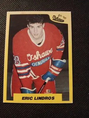 1989-90 7th Inning Sketch OHL - Eric Lindros #1 (RC). NRMT+ - Hockey Card Single