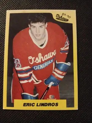 1989-90 7th Inning Sketch OHL - Eric Lindros #1 (RC). NRMT+ - Hockey Card Single