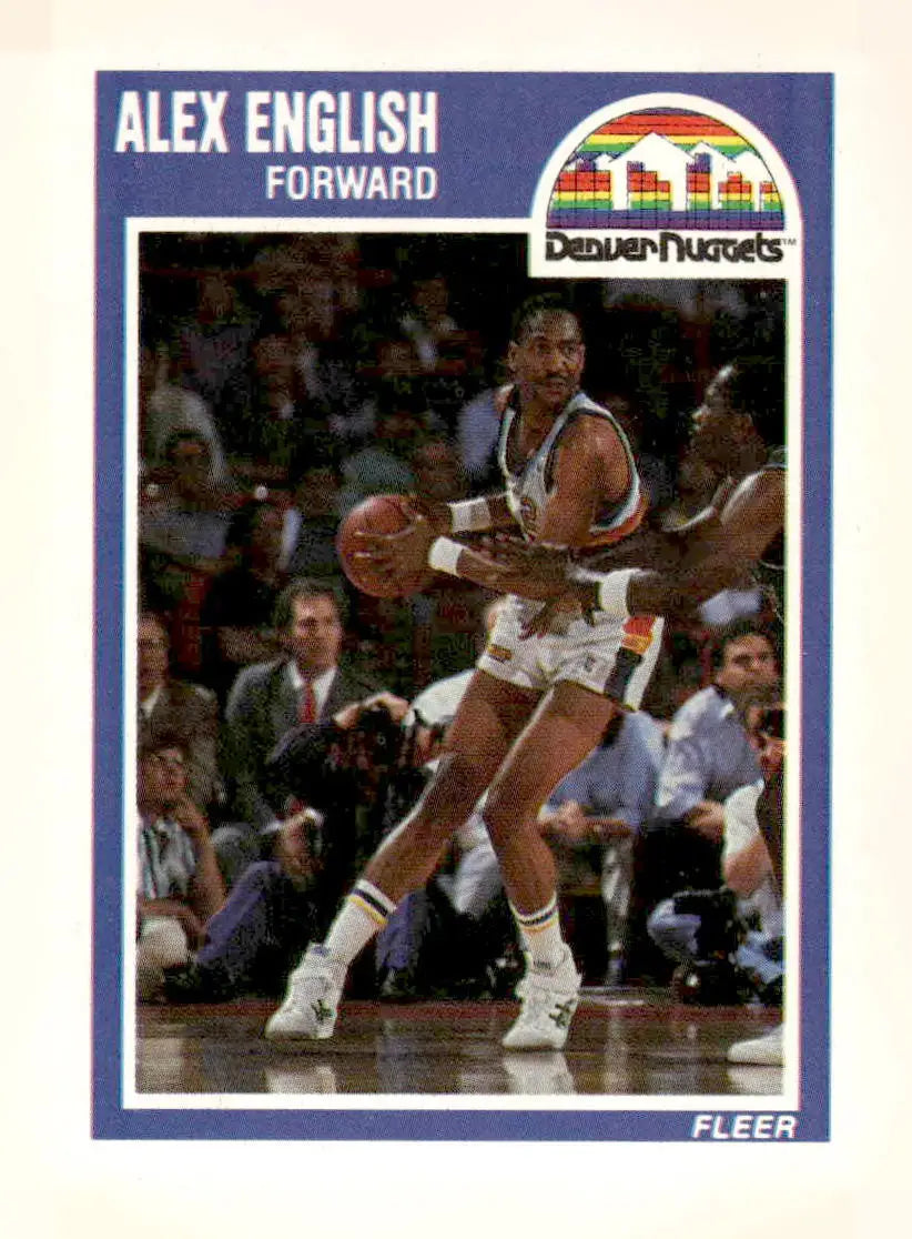 1989-90 Fleer #40 Alex English - Basketball Card Single