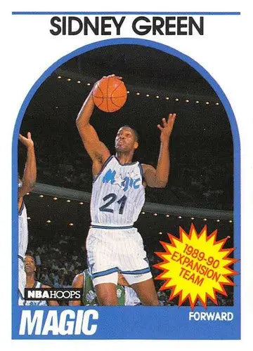 Original gloss Sidney Green basketball card from 1989-90 Hoops Simply Sandoval collection