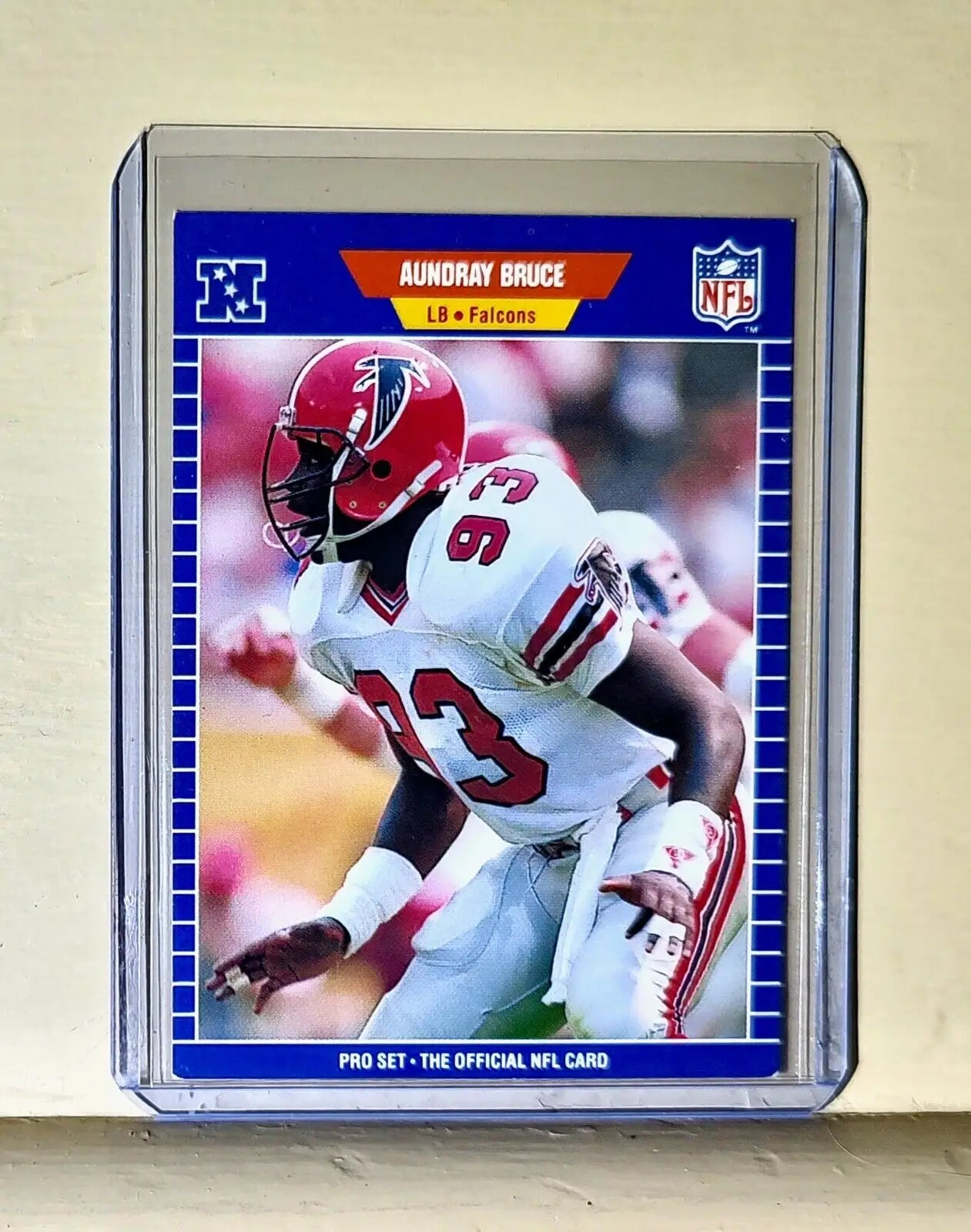 1989 Aundray Bruce The Official NFL Football Card #2 Atlanta Falcons