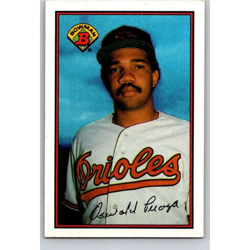 1989 Bowman #1 Oswaldo Peraza NM-MT Baltimore Orioles Baseball Card - Baseball Card Single
