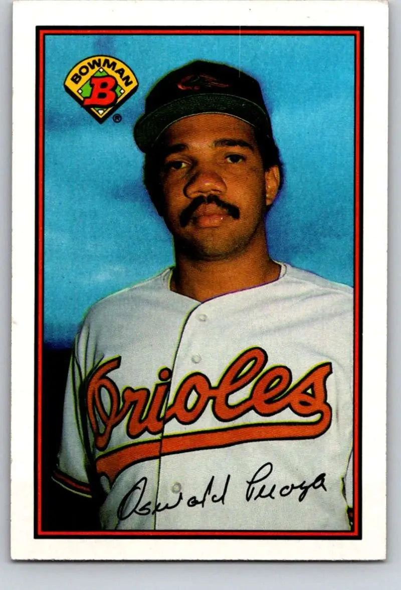 1989 Bowman #1 Oswaldo Peraza NM-MT Baltimore Orioles Baseball Card - Baseball Card Single