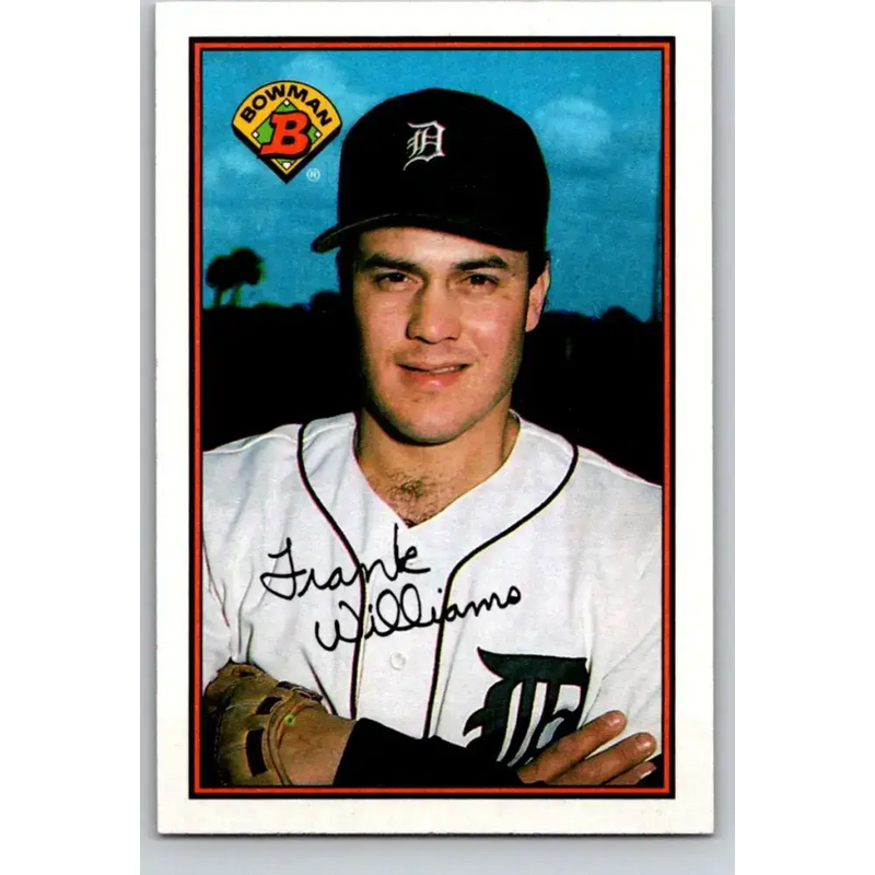1989 Bowman #100 Frank Williams NM-MT Detroit Tigers Baseball Card - Baseball Card Single