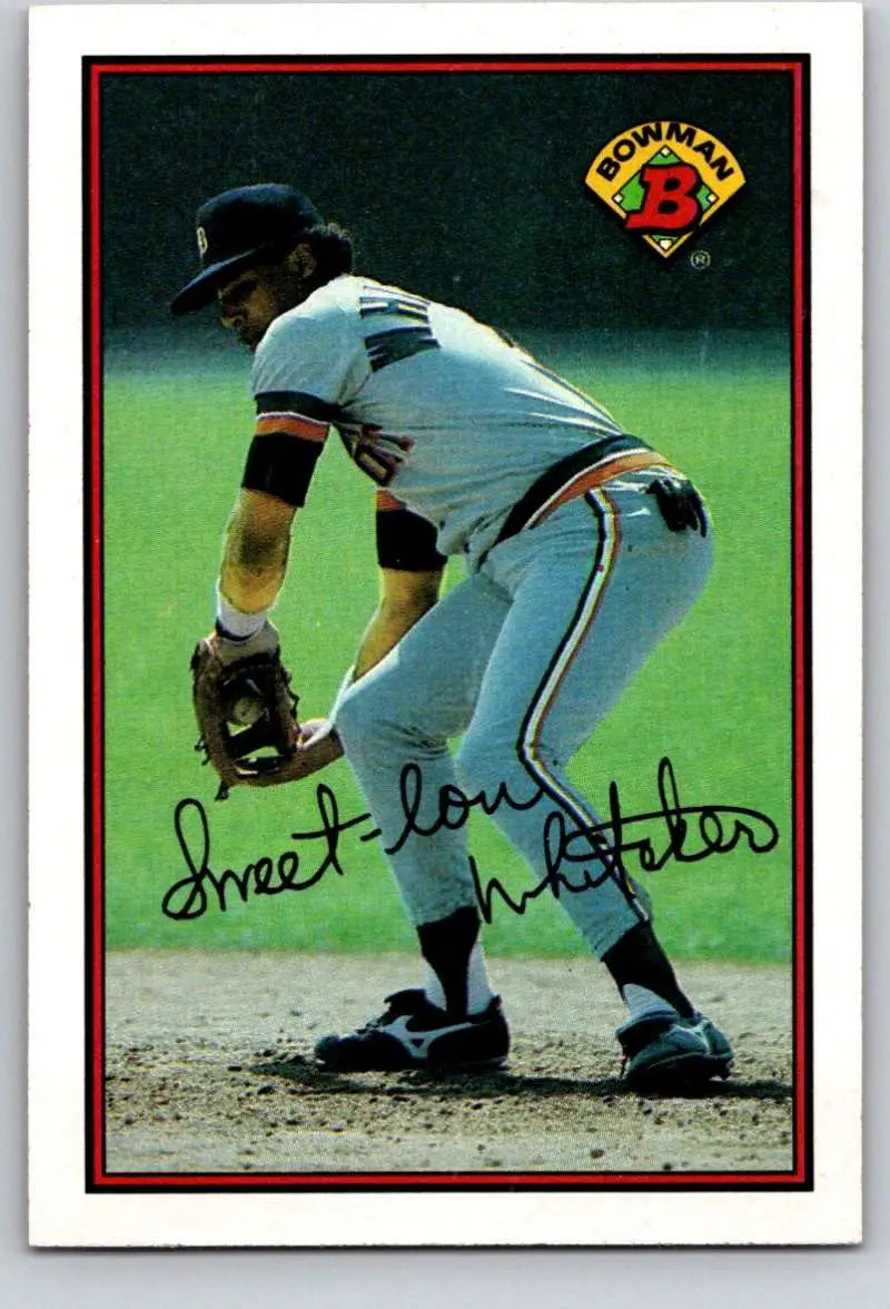 1989 Bowman #103 Lou Whitaker NM-MT Detroit Tigers Baseball Card - Baseball Card Single