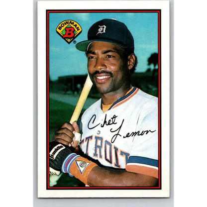 1989 Bowman #108 Chet Lemon NM-MT Detroit Tigers Baseball Card