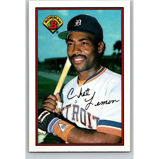1989 Bowman #108 Chet Lemon NM-MT Detroit Tigers Baseball Card