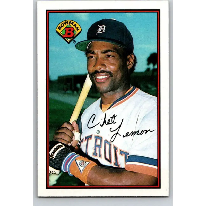 1989 Bowman #108 Chet Lemon NM-MT Detroit Tigers Baseball Card - Baseball Card Single