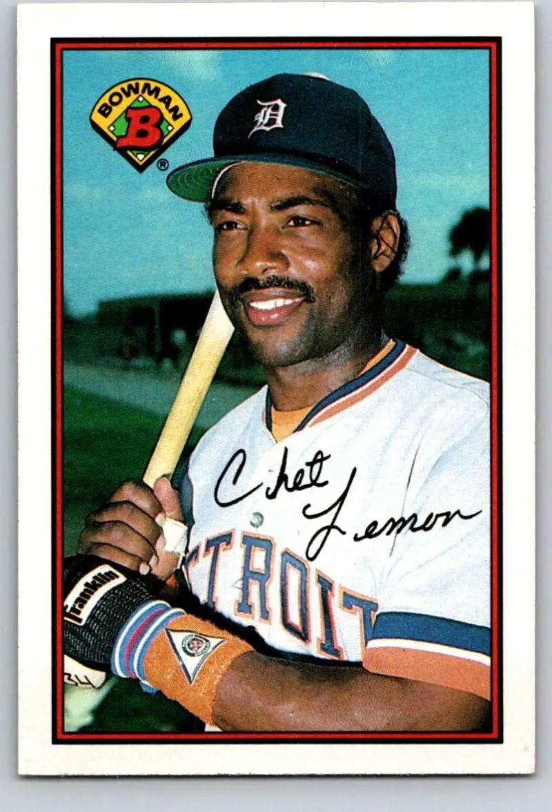 1989 Bowman #108 Chet Lemon NM-MT Detroit Tigers Baseball Card - Baseball Card Single