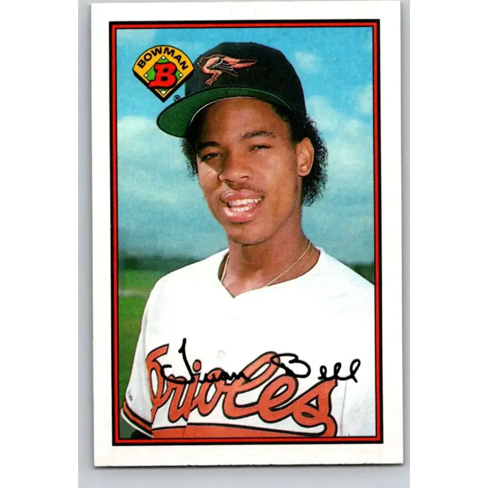 1989 Bowman #11 Juan Bell NM-MT RC Rookie Baltimore Orioles Baseball Card