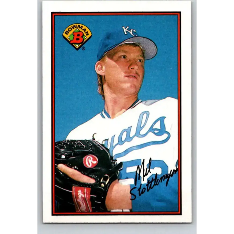 1989 Bowman #110 Mel Stottlemyre Jr. NM-MT Kansas City Royals Baseball Card - Baseball Card Single