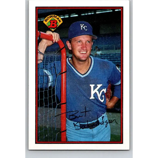 1989 Bowman #111 Bret Saberhagen NM-MT Kansas City Royals Baseball Card