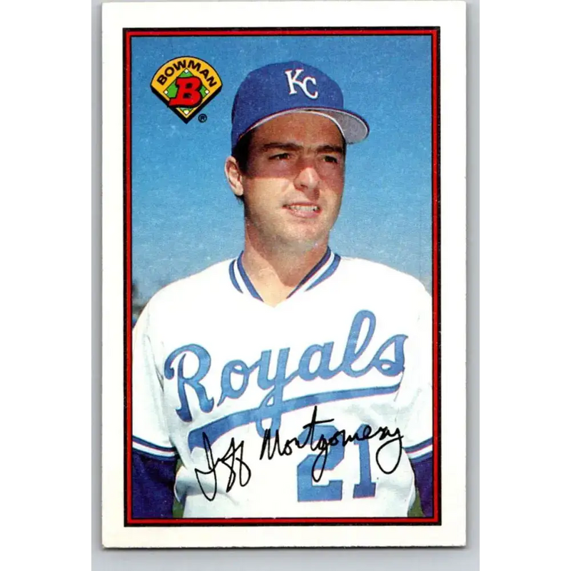 1989 Bowman #113 Jeff Montgomery NM-MT Kansas City Royals Baseball Card - Baseball Card Single