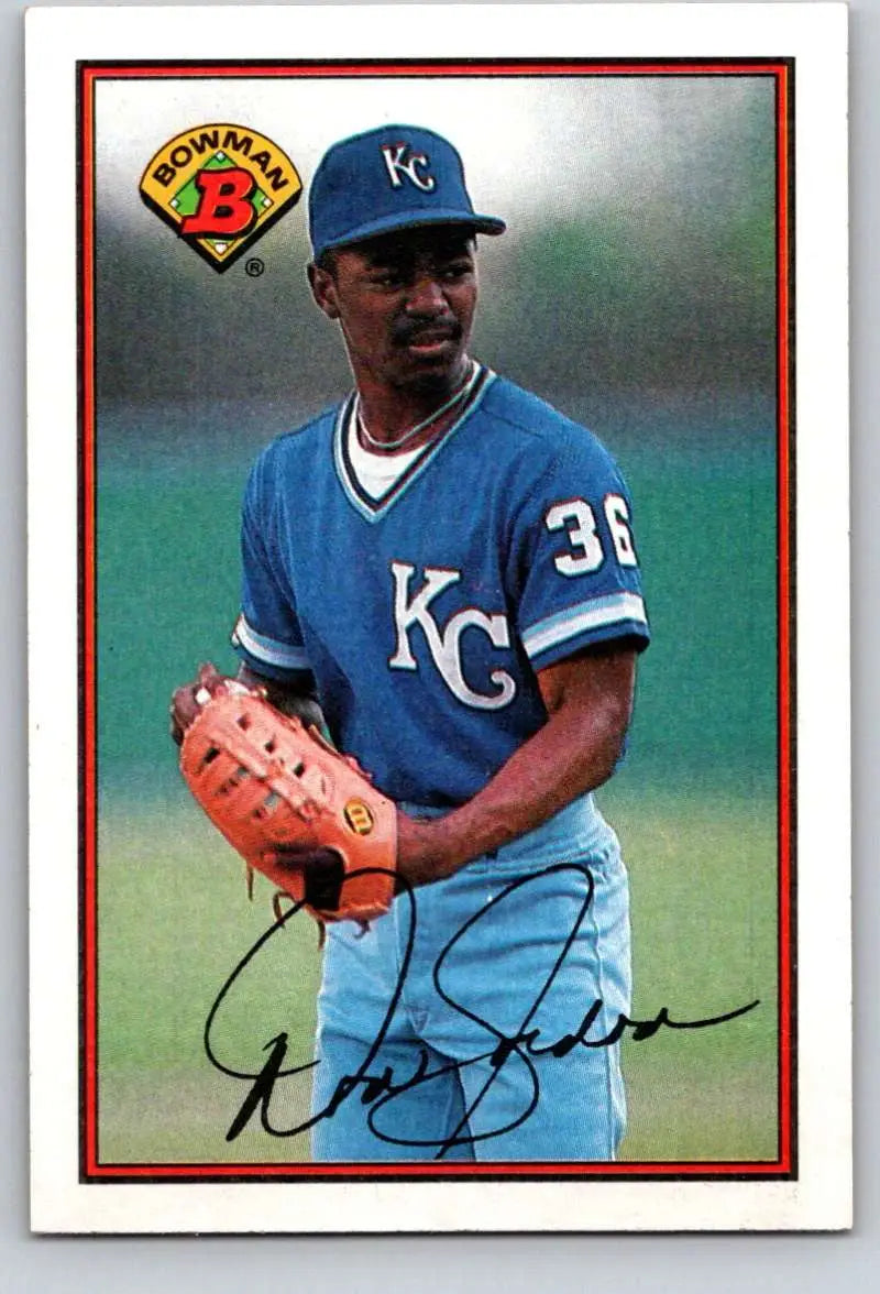 1989 Bowman #115 Tom Gordon NM-MT RC Rookie Kansas City Royals Baseball Card - Baseball Card Single