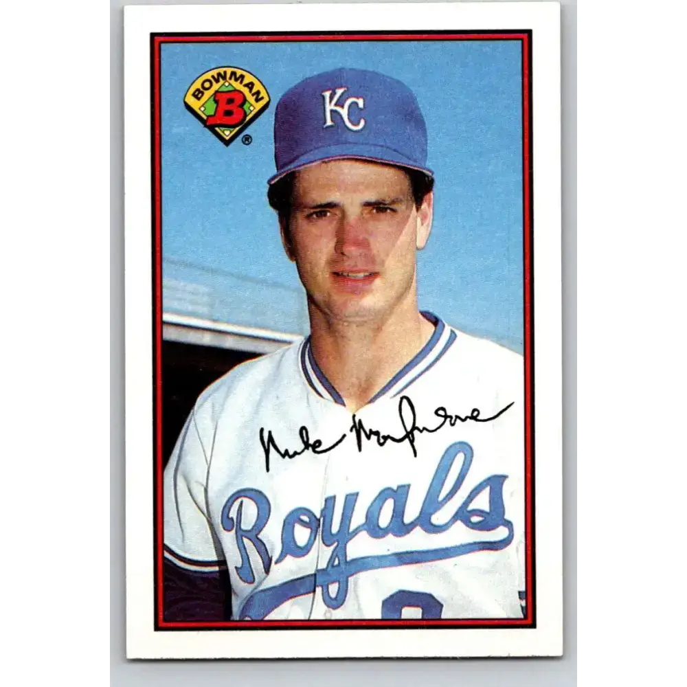 1989 Bowman #118 Mike Macfarlane NM-MT RC Rookie Kansas City Royals Baseball Card