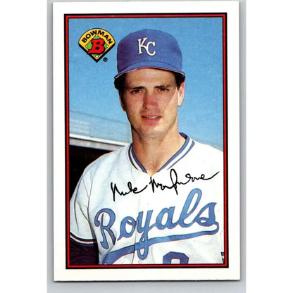 1989 Bowman #118 Mike Macfarlane NM-MT RC Rookie Kansas City Royals Baseball Card