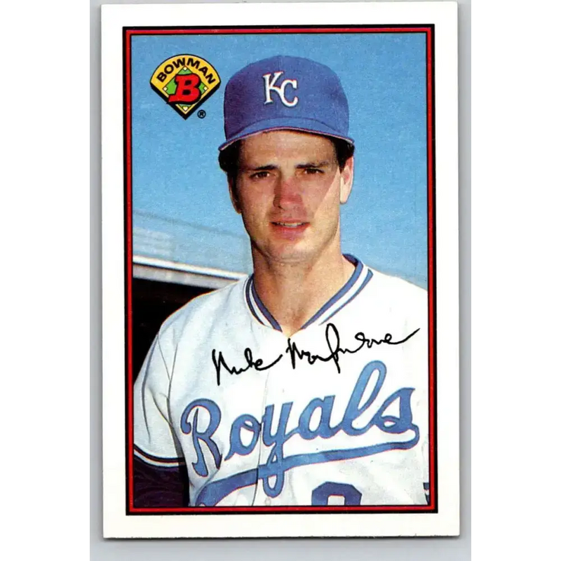 1989 Bowman #118 Mike Macfarlane NM-MT RC Rookie Kansas City Royals Baseball Card - Baseball Card Single