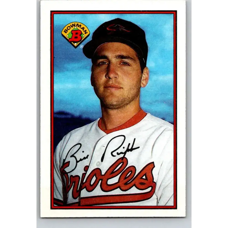 1989 Bowman #12 Billy Ripken NM-MT Baltimore Orioles Baseball Card - Baseball Card Single