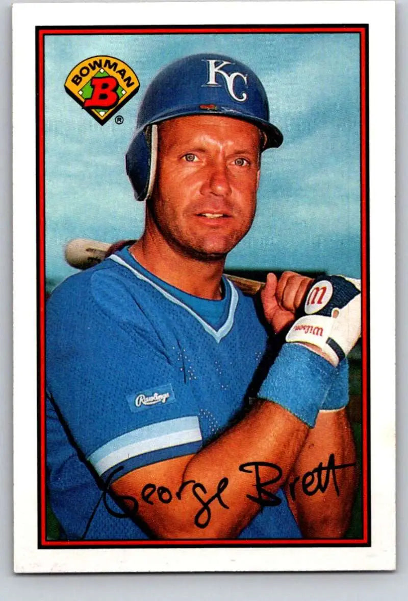 1989 Bowman #121 George Brett NM-MT Kansas City Royals Baseball Card - Baseball Card Single