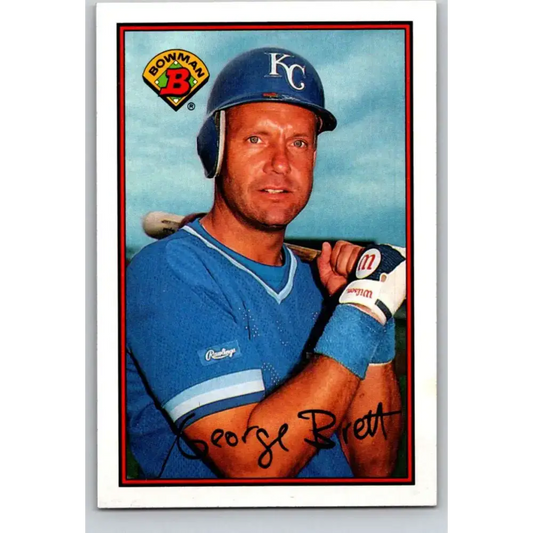 1989 Bowman #121 George Brett NM-MT Kansas City Royals Baseball Card