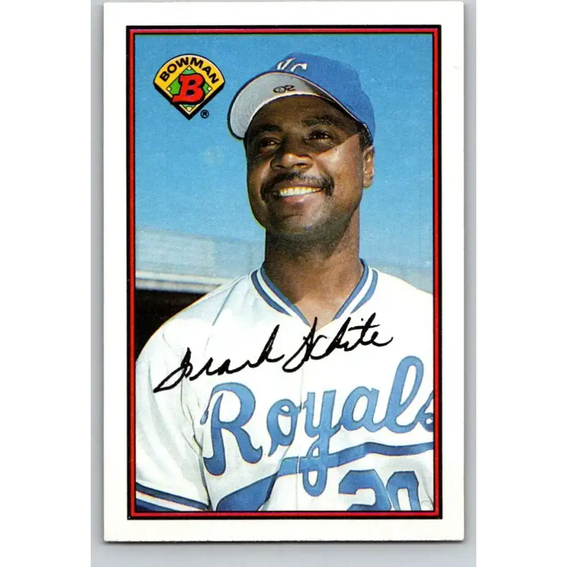 1989 Bowman #122 Frank White NM-MT Kansas City Royals Baseball Card - Baseball Card Single
