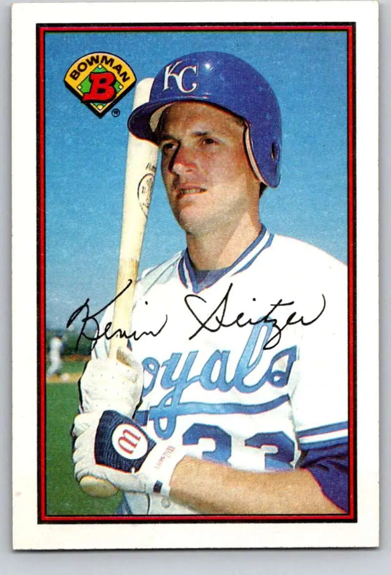 1989 Bowman #123 Kevin Seitzer NM-MT Kansas City Royals Baseball Card - Baseball Card Single