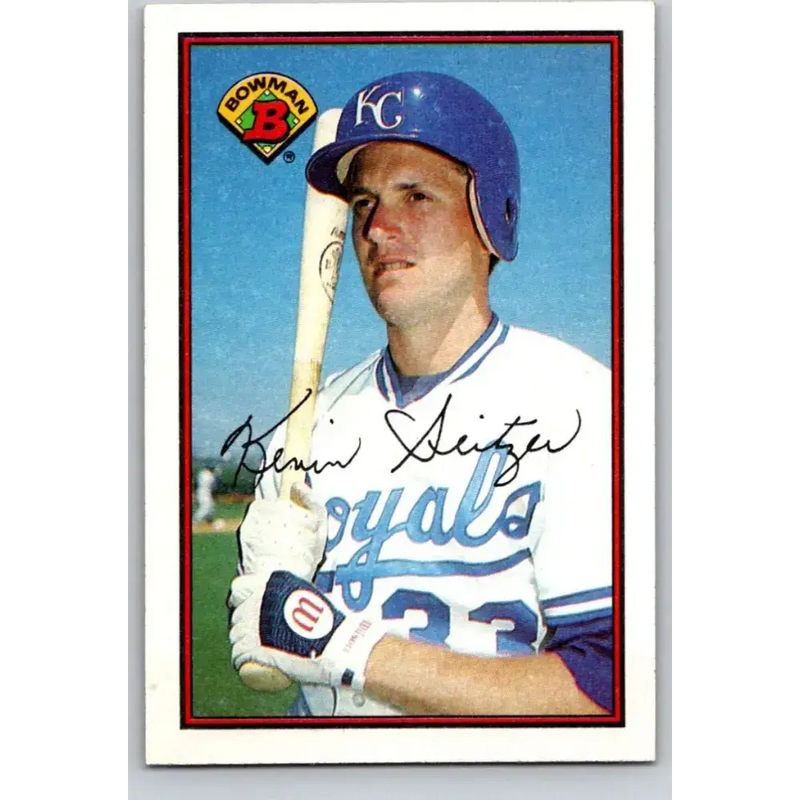 1989 Bowman #123 Kevin Seitzer NM-MT Kansas City Royals Baseball Card - Baseball Card Single