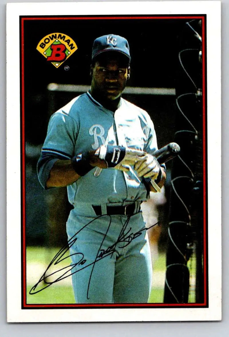 1989 Bowman #126 Bo Jackson NM-MT Kansas City Royals Baseball Card - Baseball Card Single