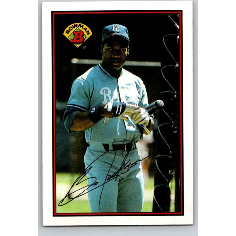 1989 Bowman #126 Bo Jackson NM-MT Kansas City Royals Baseball Card - Baseball Card Single