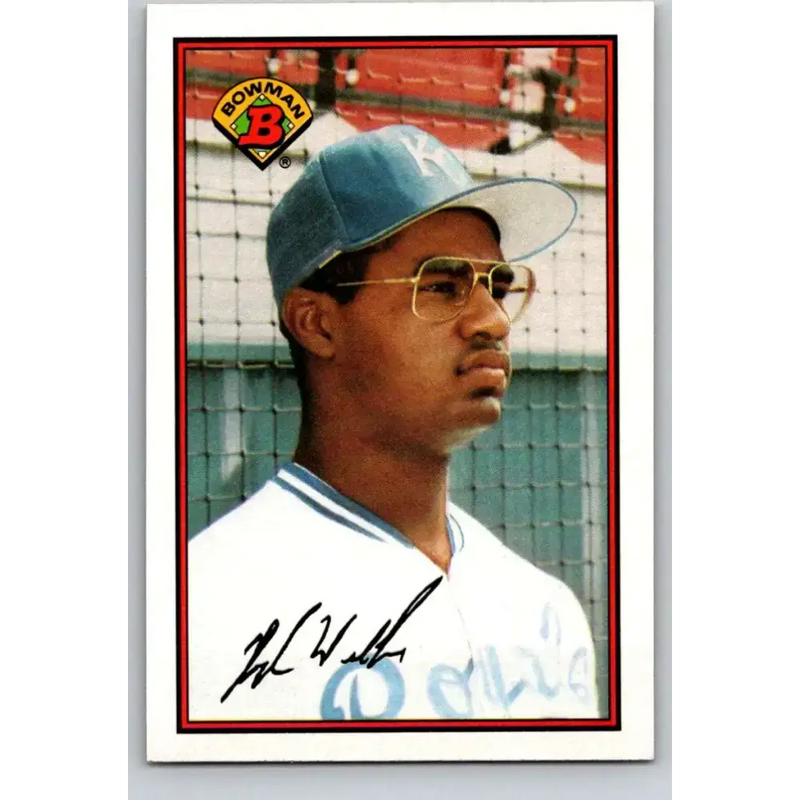 1989 Bowman #127 Hugh Walker NM-MT RC Rookie Kansas City Royals Baseball Card - Baseball Card Single