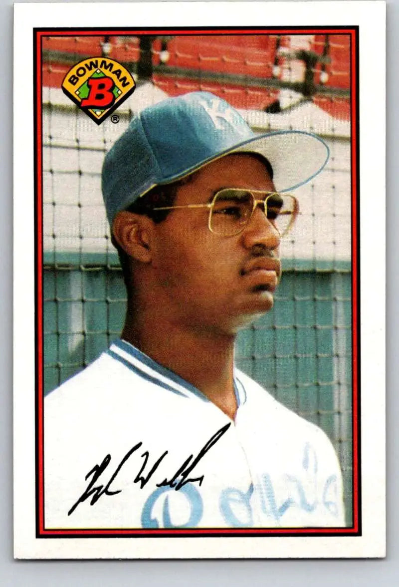 1989 Bowman #127 Hugh Walker NM-MT RC Rookie Kansas City Royals Baseball Card - Baseball Card Single