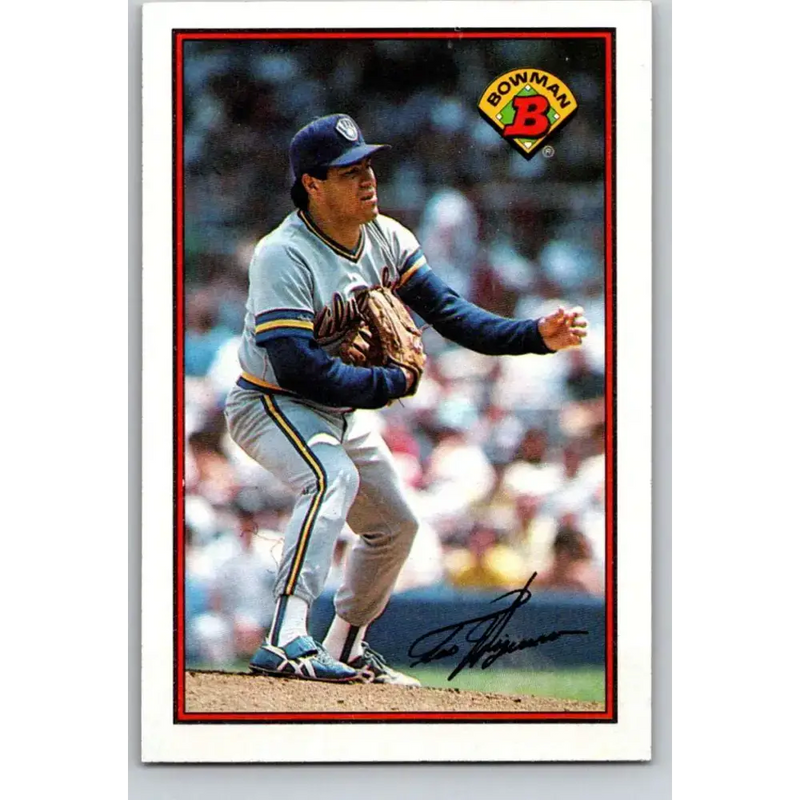 1989 Bowman #129 Teddy Higuera NM-MT Milwaukee Brewers Baseball Card - Baseball Card Single