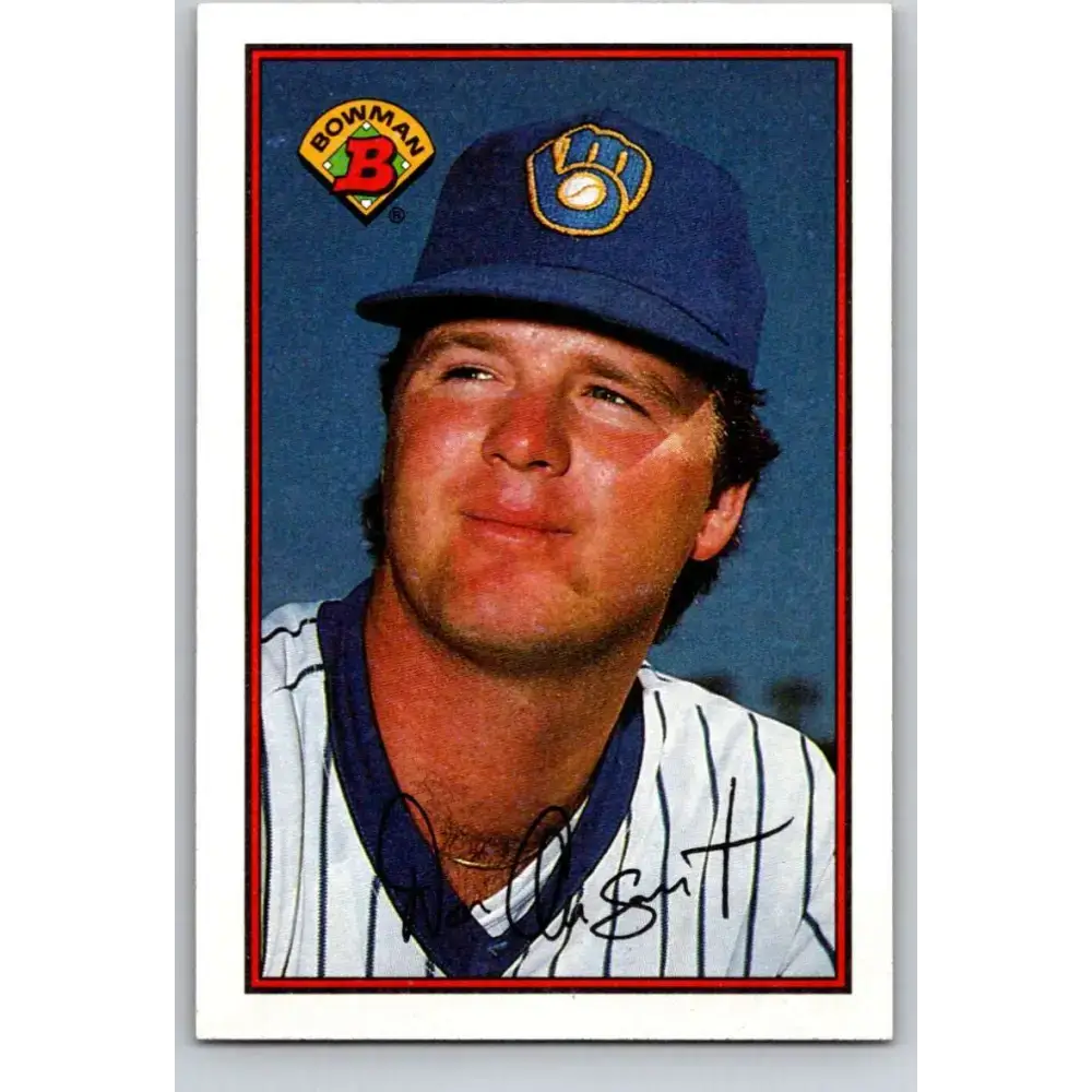 1989 Bowman #130 Don August NM-MT Milwaukee Brewers Baseball Card