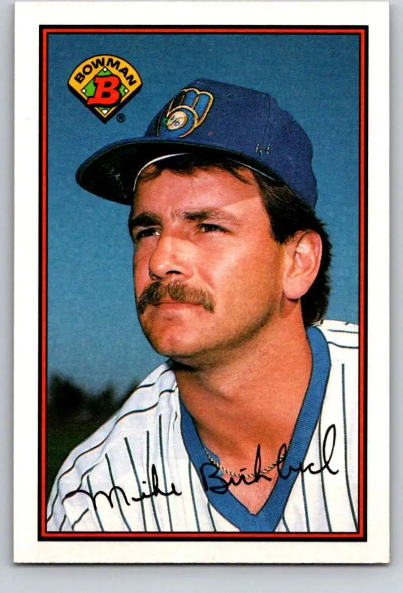 1989 Bowman #132 Mike Birkbeck NM-MT Milwaukee Brewers Baseball Card - Baseball Card Single