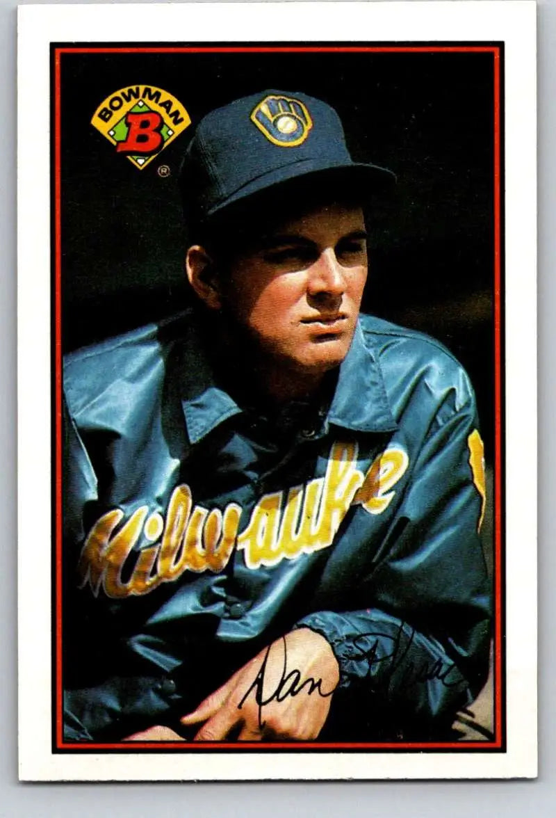 1989 Bowman #133 Dan Plesac NM-MT Milwaukee Brewers Baseball Card - Baseball Card Single