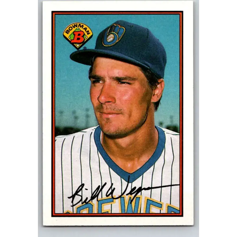 1989 Bowman #135 Bill Wegman NM-MT Milwaukee Brewers Baseball Card - Baseball Card Single
