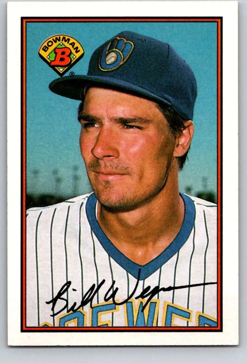 1989 Bowman #135 Bill Wegman NM-MT Milwaukee Brewers Baseball Card - Baseball Card Single