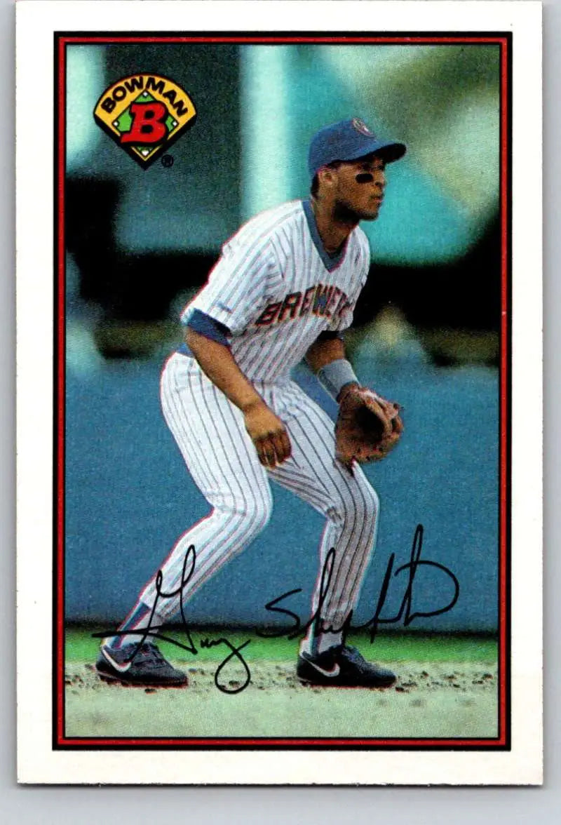 1989 Bowman #142 Gary Sheffield NM-MT RC Rookie Milwaukee Brewers Baseball Card - Baseball Card Single