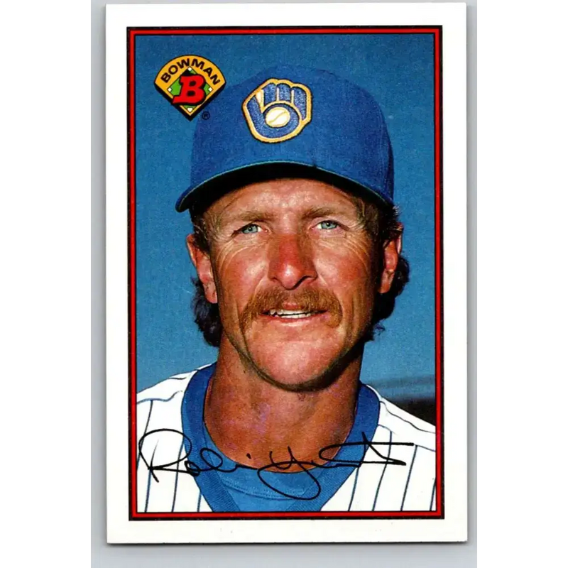 1989 Bowman #144 Robin Yount NM-MT Milwaukee Brewers Baseball Card - Baseball Card Single