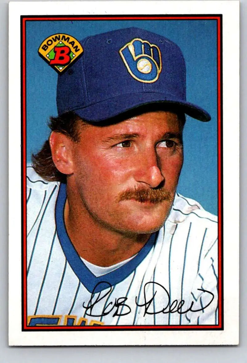 1989 Bowman #146 Rob Deer NM-MT Milwaukee Brewers Baseball Card - Baseball Card Single