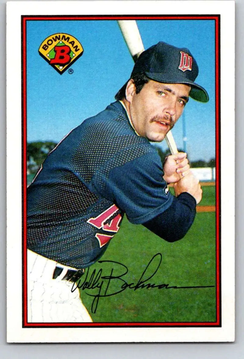 1989 Bowman #159 Wally Backman NM-MT Minnesota Twins Baseball Card - Baseball Card Single