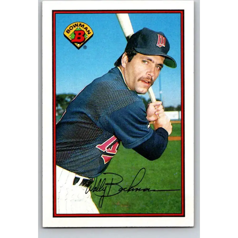 1989 Bowman #159 Wally Backman NM-MT Minnesota Twins Baseball Card - Baseball Card Single